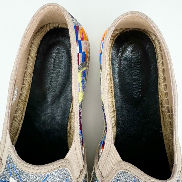NEW Johnny Was size 38 or 7.5 8 US Madrid espadrille embroidered boho shoes - Picture 8 of 8